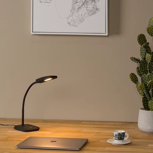 Lucide TESSA - Desk lamp - LED Dim. - 1x3,2W 3000K - Black - atmosphere 1